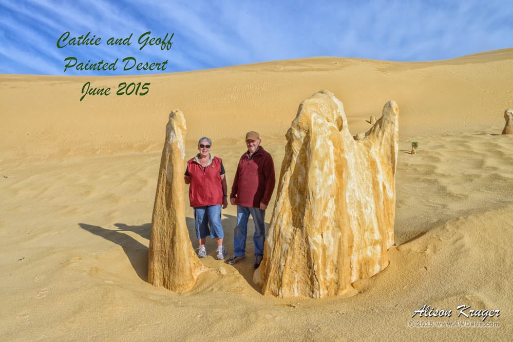 Cathie and Geoff Painted Desert