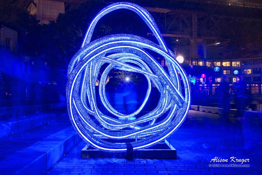 Vivid Festival Sydney 2012 Electric Blue Rope