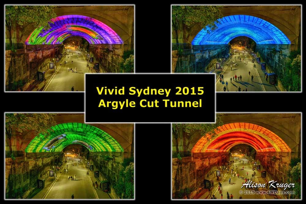 Vivid Festival Sydney 2015 - Argyle Cut Tunnel